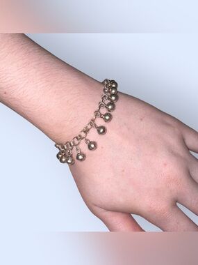 Sterling Silver Bell Charm Bracelet / Anklet